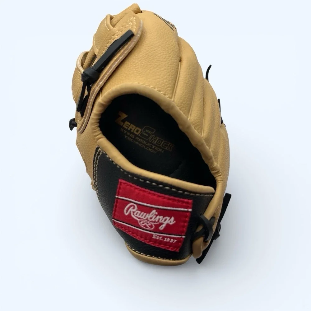 Rawlings Players Series PL115BC Reg RH Youth Tball Baseball Glove Camel/Black